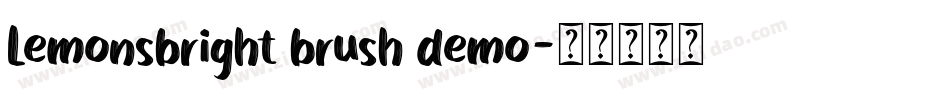 Lemonsbright brush demo字体转换